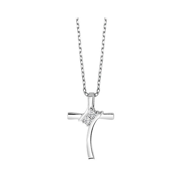 Gems One Silver Diamond (1/20 Ctw) Pendant