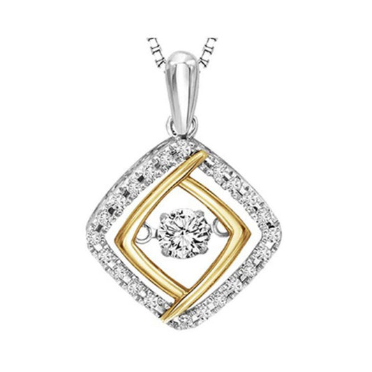 Gems One 10KT Yellow Gold Rhythm Of Love Neckwear Pendant - 1/3 ctw