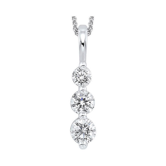 Gems One 14Kt White Gold Diamond (3/4Ctw) Pendant