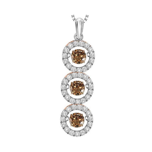Gems One 14KT White Gold & Diamond Rhythm Of Love Neckwear Pendant  - 3-1/4 ctw