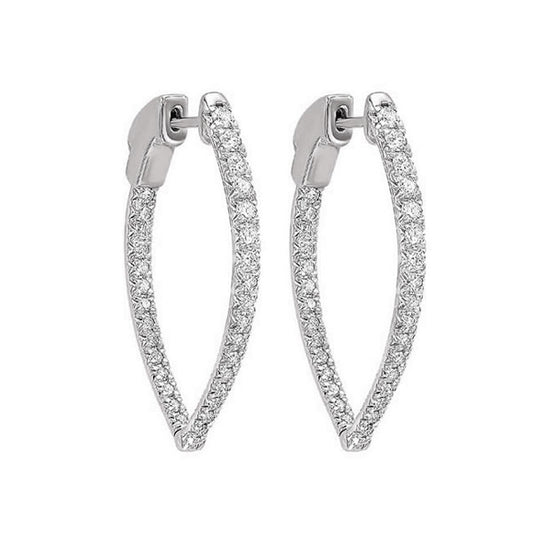 Gems One 14Kt White Gold Diamond (1/2Ctw) Earring