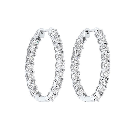 Gems One 14Kt White Gold Diamond (2Ctw) Earring