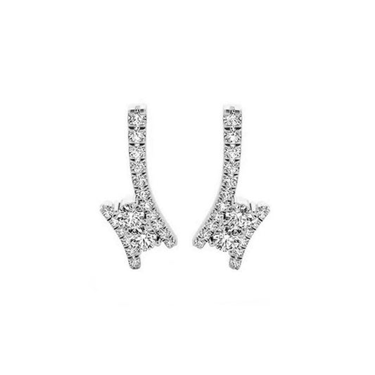 Gems One 14Kt White Gold Diamond (1/2Ctw) Earring