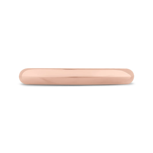 Shah Luxury 14K Rose Gold Plain Wedding Band