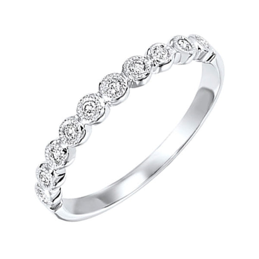 Gems One 10Kt White Gold Diamond (1/10 Ctw) Ring