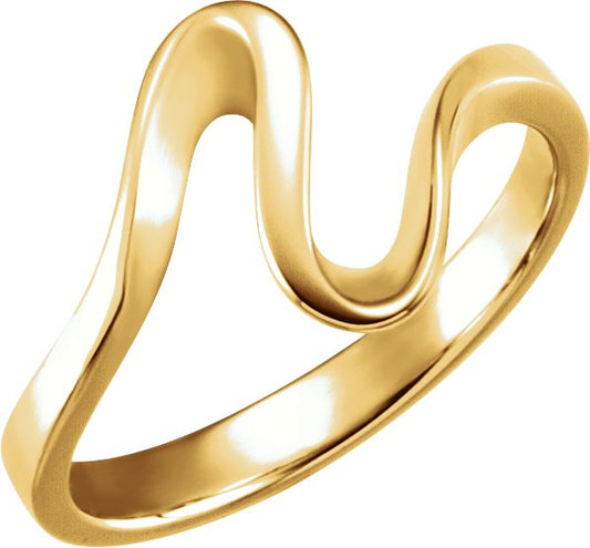 14K Yellow Metal Fashion Ring