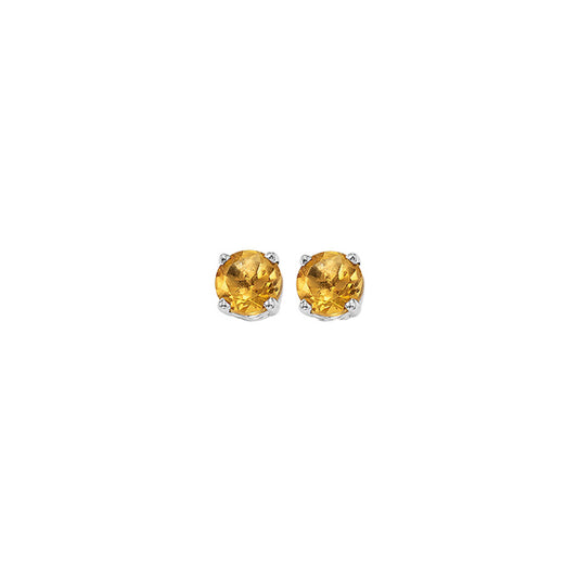 Gems One 14Kt White Gold Citrine (1/2 Ctw) Earring
