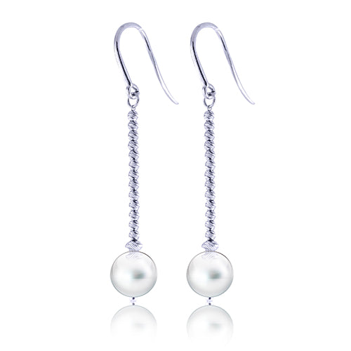 Imperial Pearl Sterling Silver Freshwater Pearl Brilliance Bead Earrings