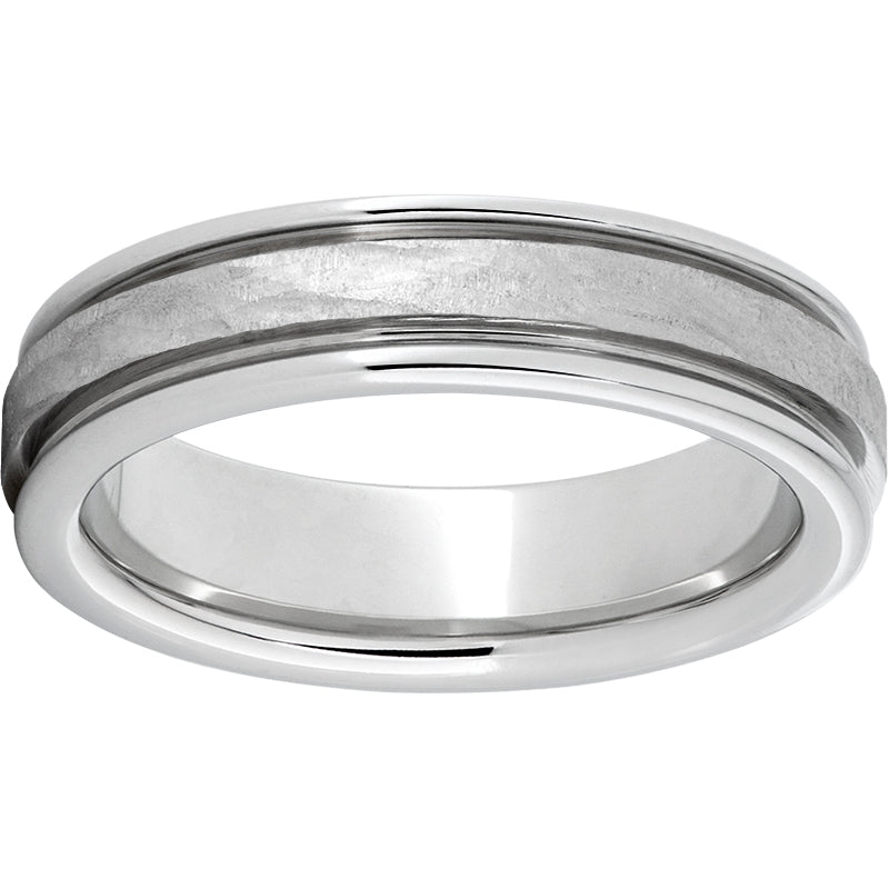 Serinium Rounded Edge Band with Bark Finish