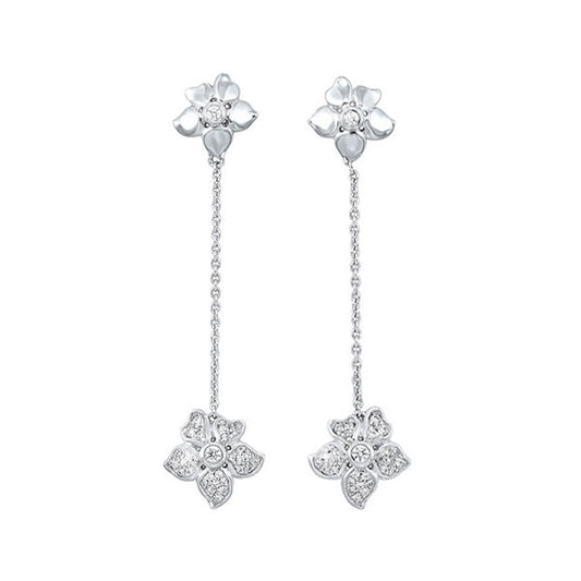 Gems One 10Kt White Gold Diamond (1/4Ctw) Earring