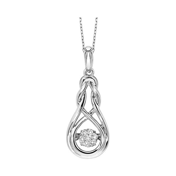 Gems One Silver Diamond (1/12 Ctw) Pendant