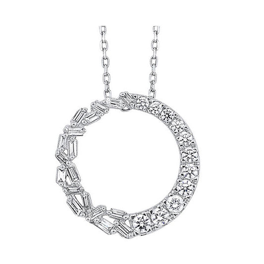 Gems One 14Kt White Gold Diamond (3/8Ctw) Pendant
