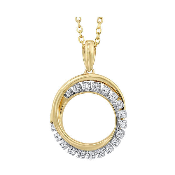 Gems One 10Kt Yellow Gold Diamond (1/10 Ctw) Pendant
