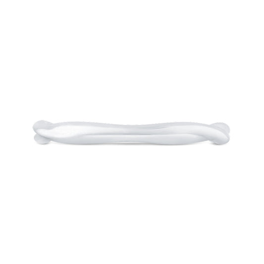 Shah Luxury 14K White Gold Plain Wedding Band