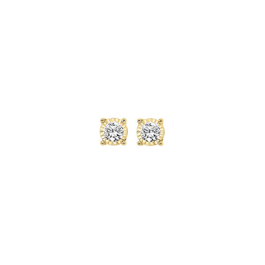 Gems One 14Kt Yellow Gold Diamond (1/10 Ctw) Earring