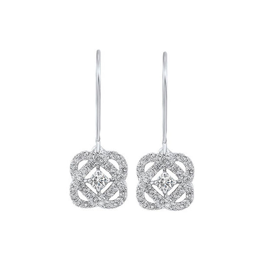 Gems One 14Kt White Gold Diamond (1Ctw) Earring