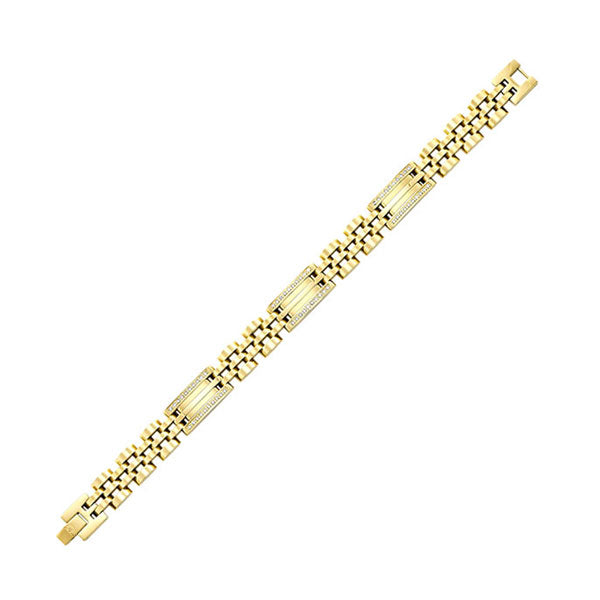 Gems One Steel Yellow Ip & 1/2Ctw Diamond Bracele