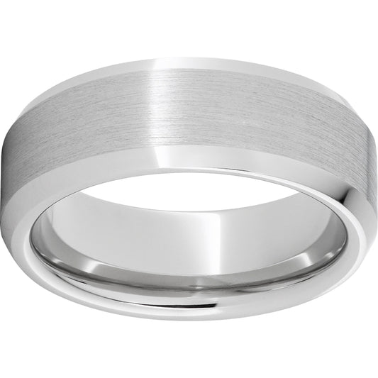 Serinium Beveled Edge Band with Satin Finish