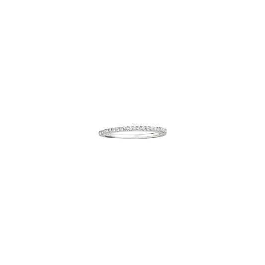 True Romance 14k White Gold 0.22ct Diamond Wedding Band