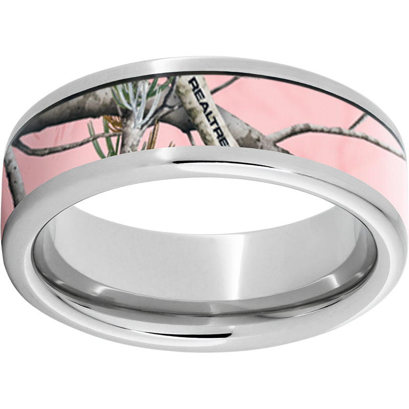 Serinium Pipe Cut Band with Realtree AP Pink Inlay