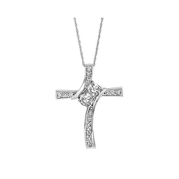 Gems One 14Kt White Gold Diamond (3/4Ctw) Pendant