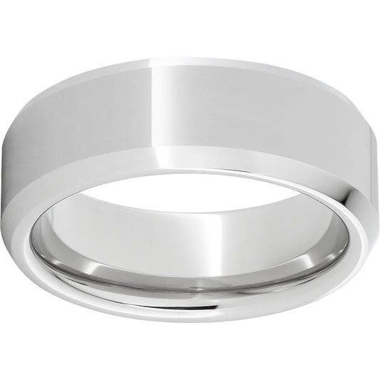 Serinium Beveled Edge Band with a Polish Finish