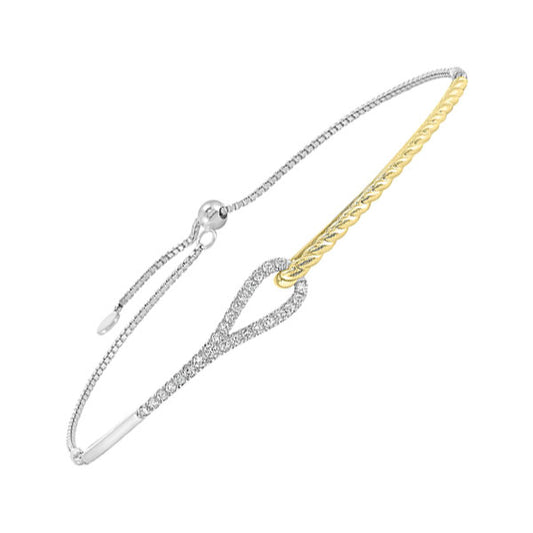 Gems One 14Kt White Yellow Gold Diamond (1/4Ctw) Bracelet