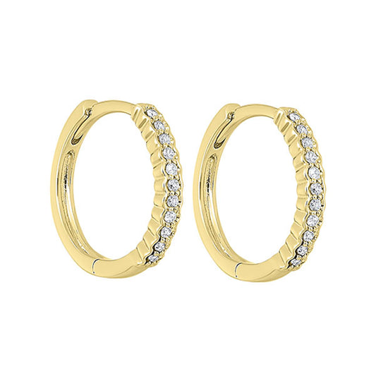 Gems One 14Kt Yellow Gold Diamond (1/6Ctw) Earring