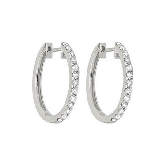 Gems One 14Kt White Gold Diamond (1/2Ctw) Earring