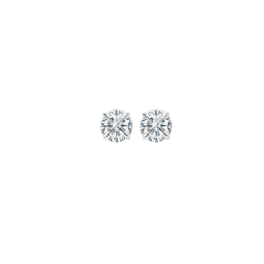Gems One 14Kt White Gold Diamond (1/8Ctw) Earring