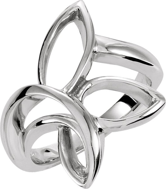 14K White Freeform Remount Ring
