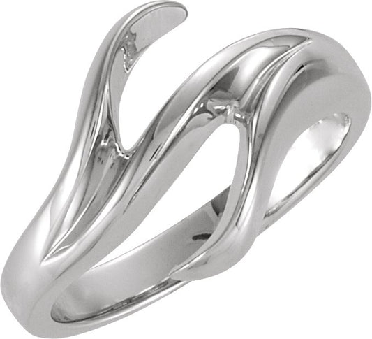 14K White Freeform Remount Ring