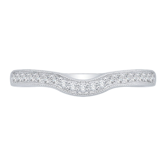 Shah Luxury 14K White Gold Diamond Wedding Band