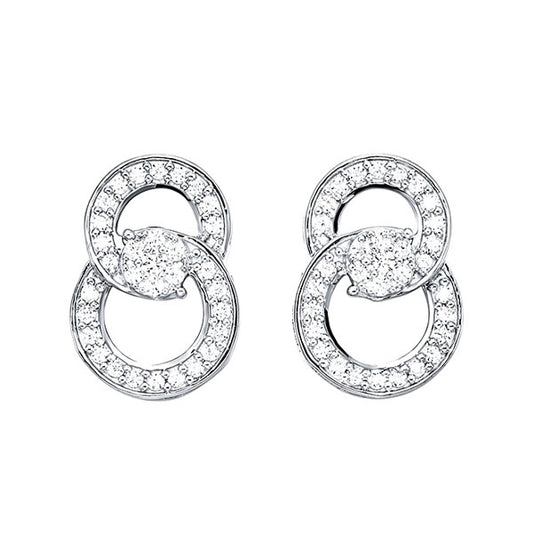 Gems One 10Kt White Gold Diamond (1/2Ctw) Earring