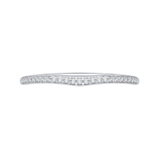 Shah Luxury Round Diamond Half-Eternity Wedding Band In 14K White Gold