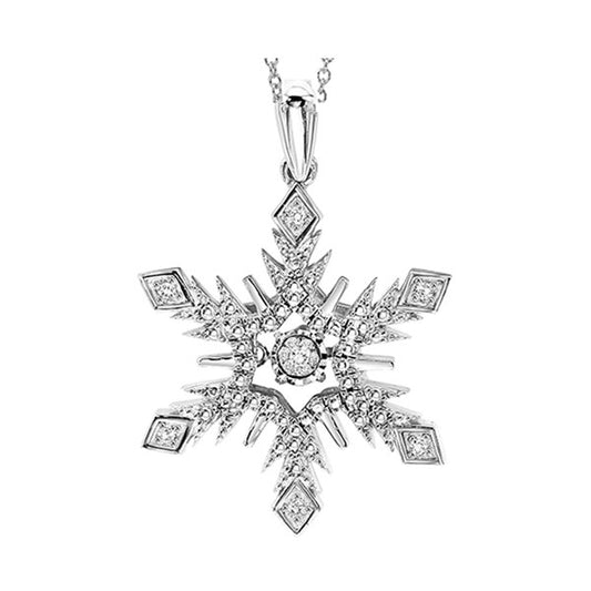 Gems One Silver Diamond (1/20 Ctw) Pendant