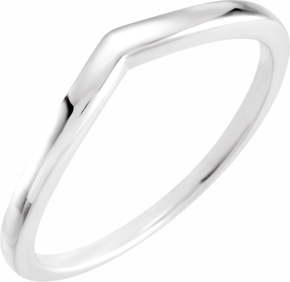 14K White Band