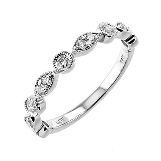 Gems One 14Kt White Gold Diamond(1/3Ctw) Ring