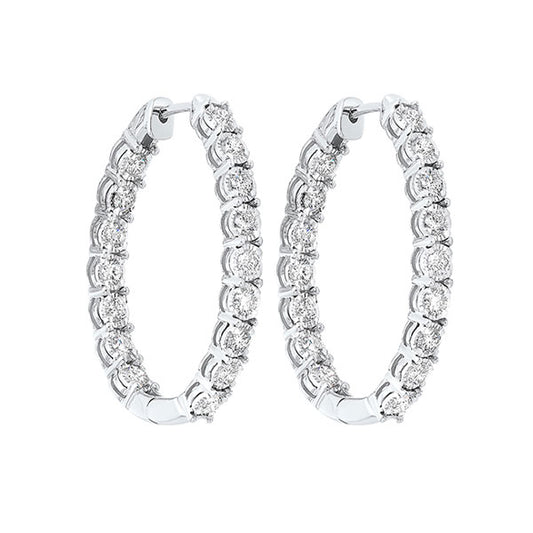 Gems One 14Kt White Gold Diamond (1Ctw) Earring