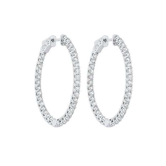 Gems One 14Kt White Gold Diamond (3Ctw) Earring
