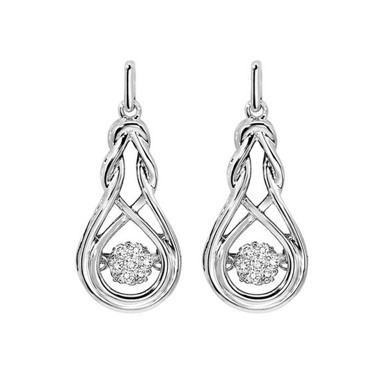 Gems One Silver Diamond (1/6Ctw) Earring
