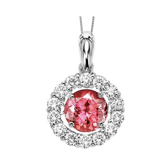 Gems One 14KT White Gold & Diamond Stunning Neckwear Pendant  - 1/4 ctw