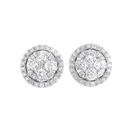 Gems One 14Kt White Gold Diamond (1/2Ctw) Earring