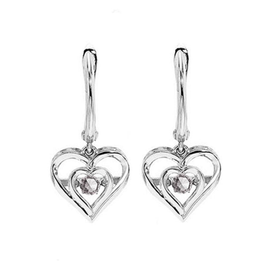Gems One Silver (SLV 995) Rhythm Of Love Fashion Earrings