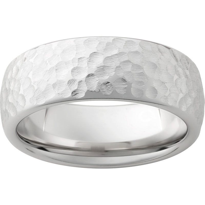 Serinium Domed Band with Moon Finish