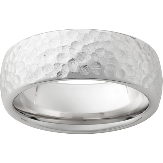 Serinium Domed Band with Moon Finish