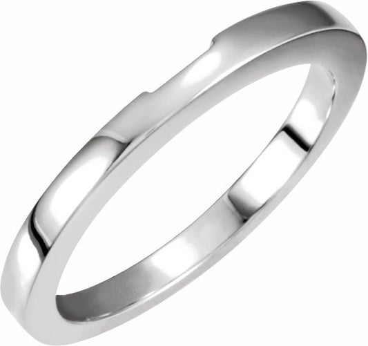 14K White Band