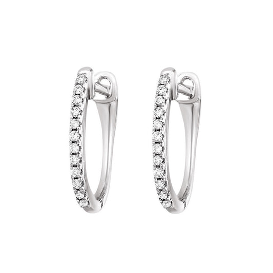 Gems One 10Kt White Gold Diamond (1/10 Ctw) Earring