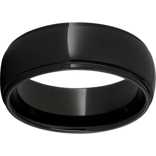 Black Diamond Ceramic Domed Grooved Edge Band