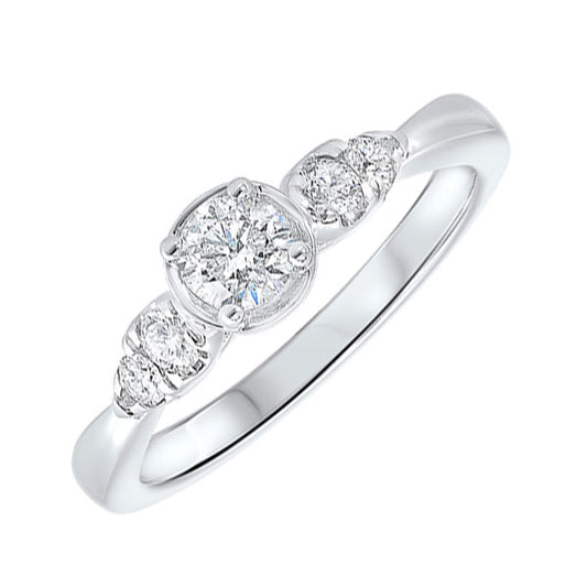 Gems One 14Kt White Gold Diamond(1/2Ctw) Ring